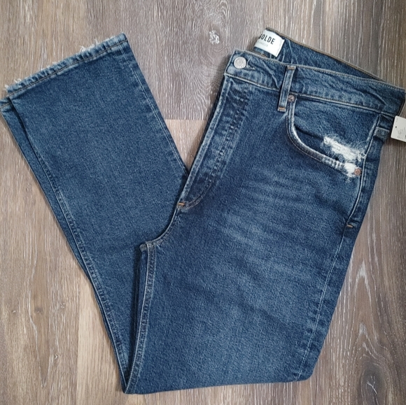 AGOLDE Riley High Rise Straight Crop Jeans - Picture 15 of 16